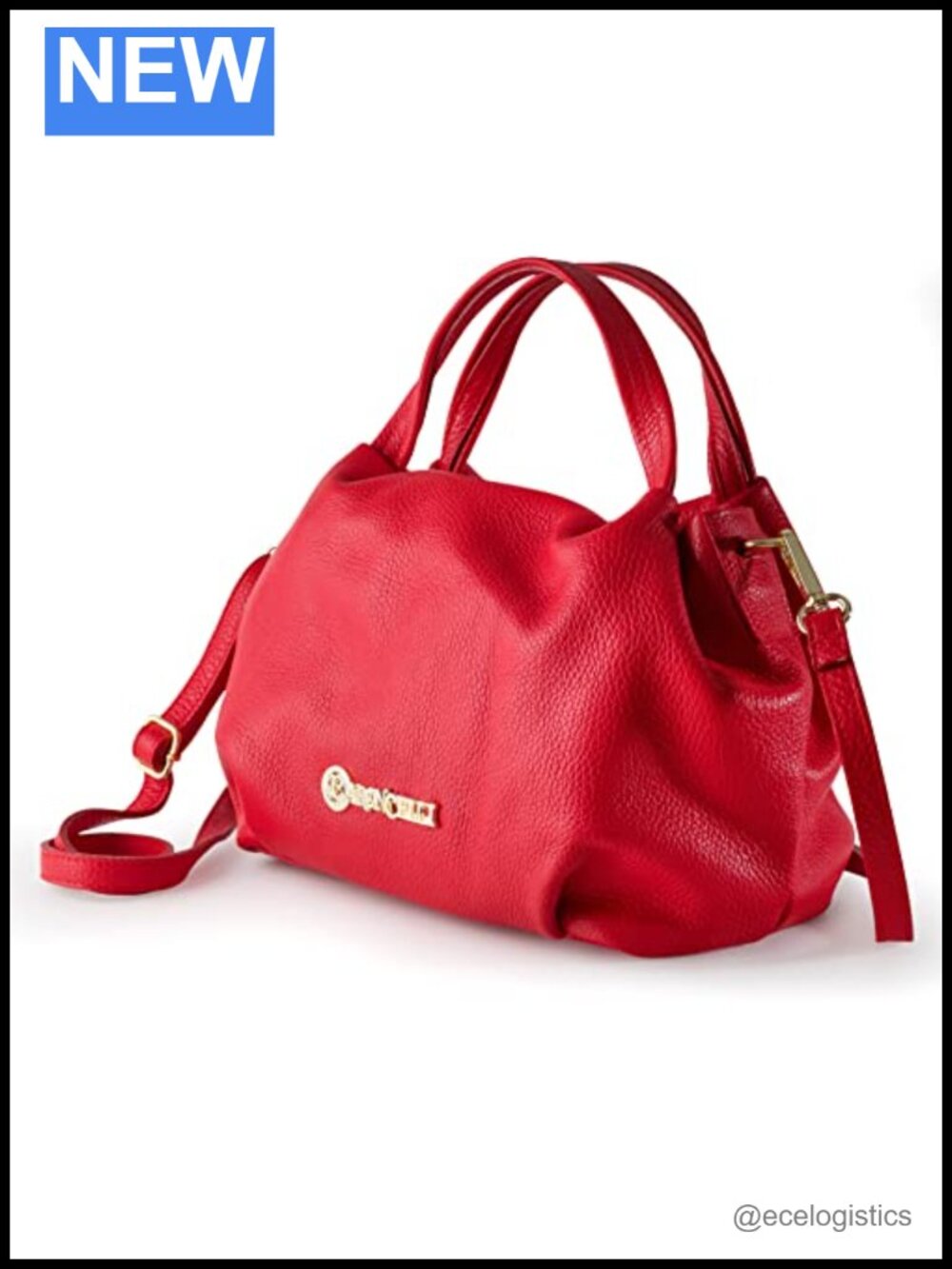 Genuine Italian Leather Medium Shoulder Crossbody Bag